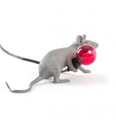SELETTI MOUSE LAMP GREY Shop Online, best price