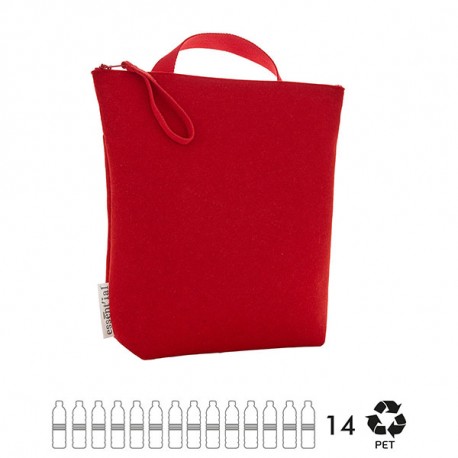 ESSENT'IAL backpack cloth red recycled bottles Shop Online