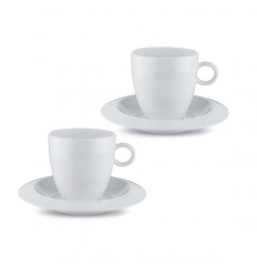 ALESSI SET OF 2 COFFEE CUPS WITH SAUCERS BAVERO Shop Online