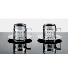 ALESSI SET OF TWO MOCHA CUPS WITH SAUCHER Shop Online, best