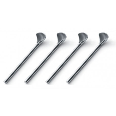 4 MOCHA SPOONS SET POLISHED 18/10 STAINLESS STEEL - CUP.IT Shop