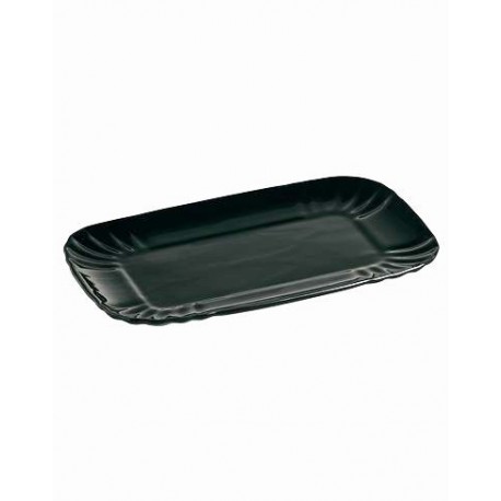 SMALL TRAY IN BLACK PORCELAIN SELETTI Shop Online, best price